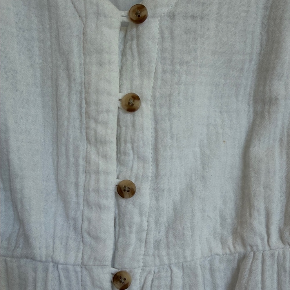 beachlunchlounge White Button-Down Maxi Dress - image 3